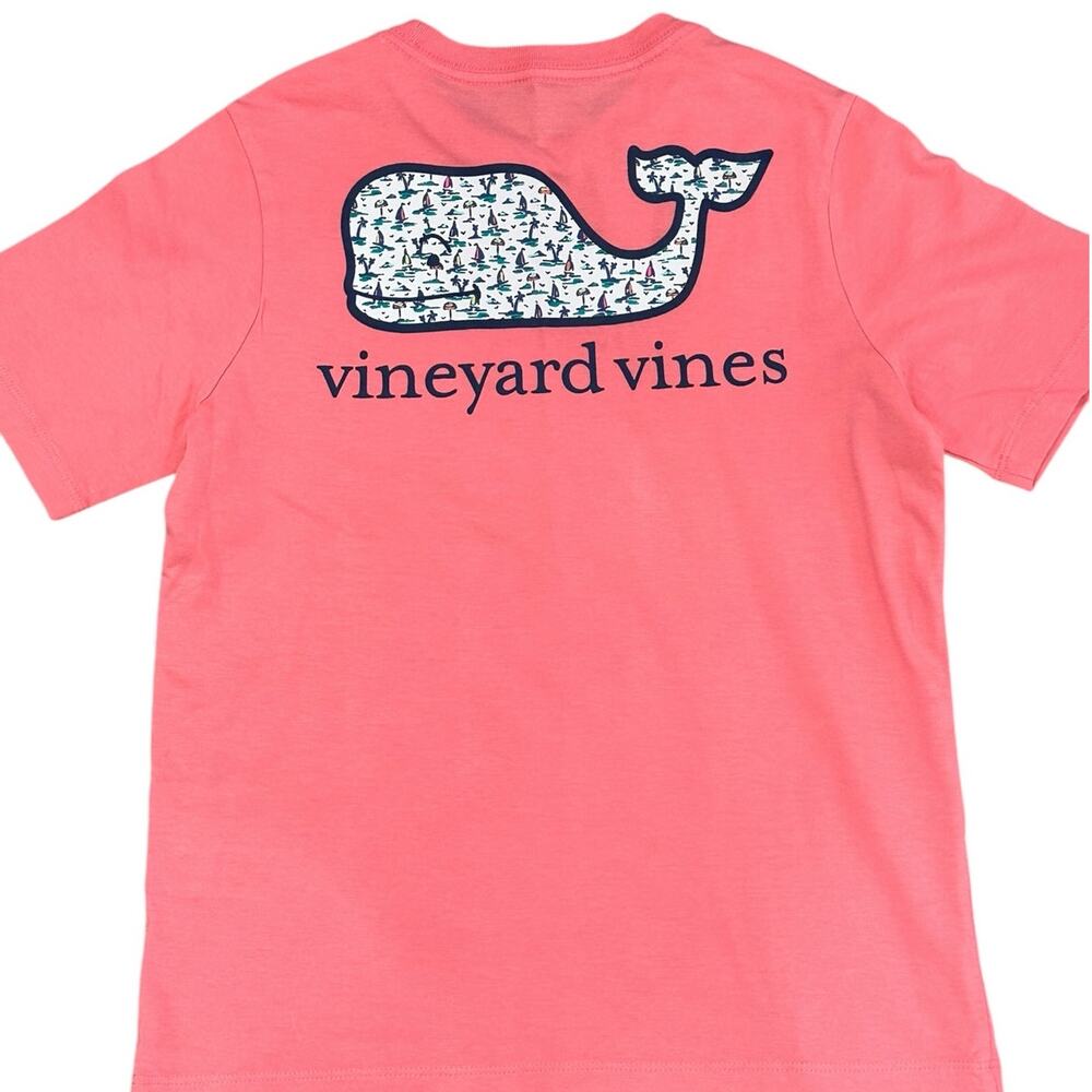 VINEYARD VINES Kids Short Sleeve Whale Pocket Tee Small NWT